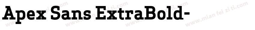 Apex Sans ExtraBold字体转换